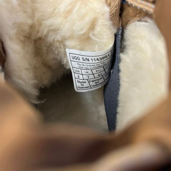 Ugg Neumel Weather Hybrid Boots Men's Size 8 in Chestnut Big Sky Blue Unisex NWT - Picture 8 of 13